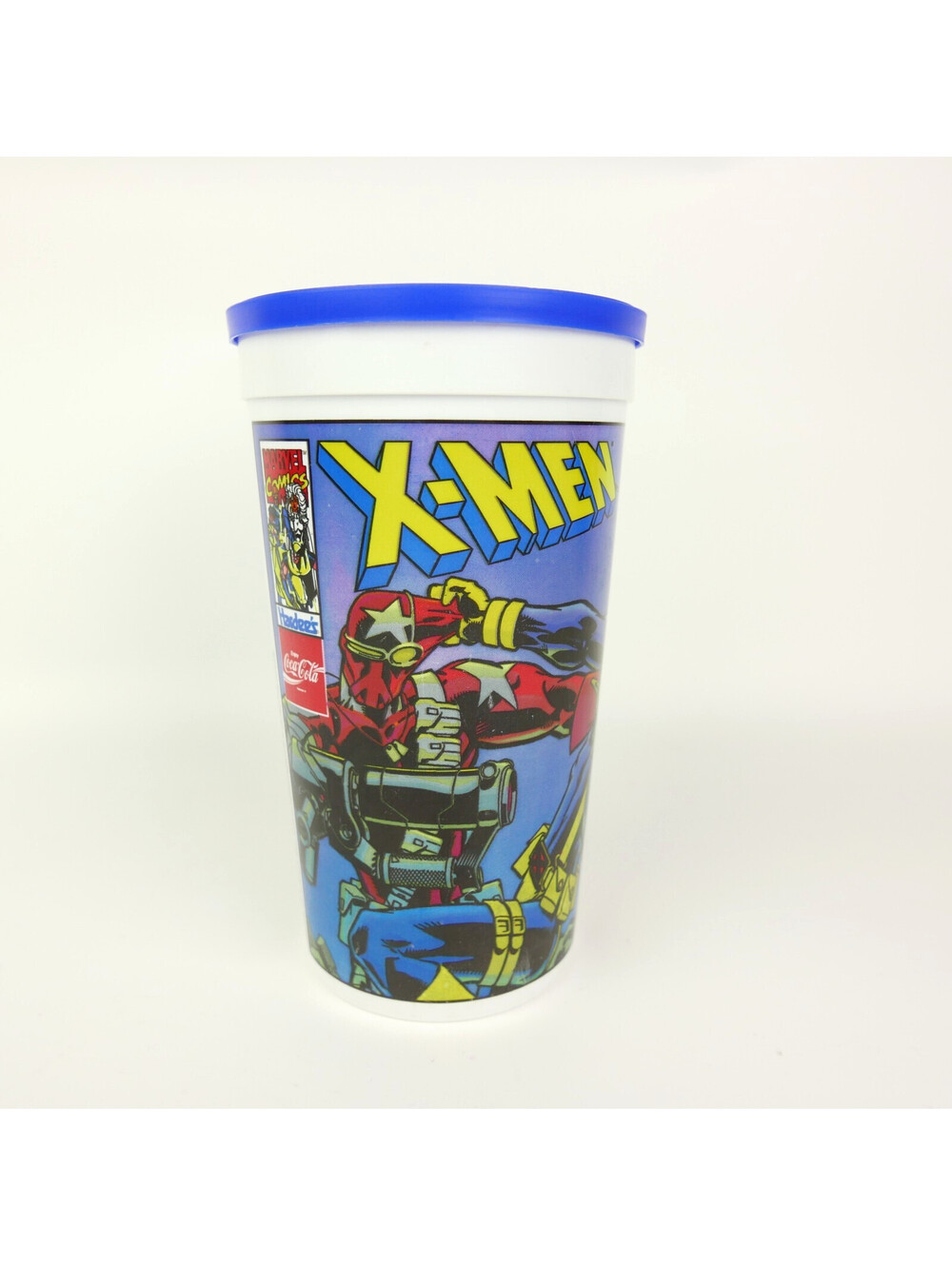 Vintage 1995 Hardee's X-Men Plastic Cup Comic Art Cyclops Storm Beast With Lid